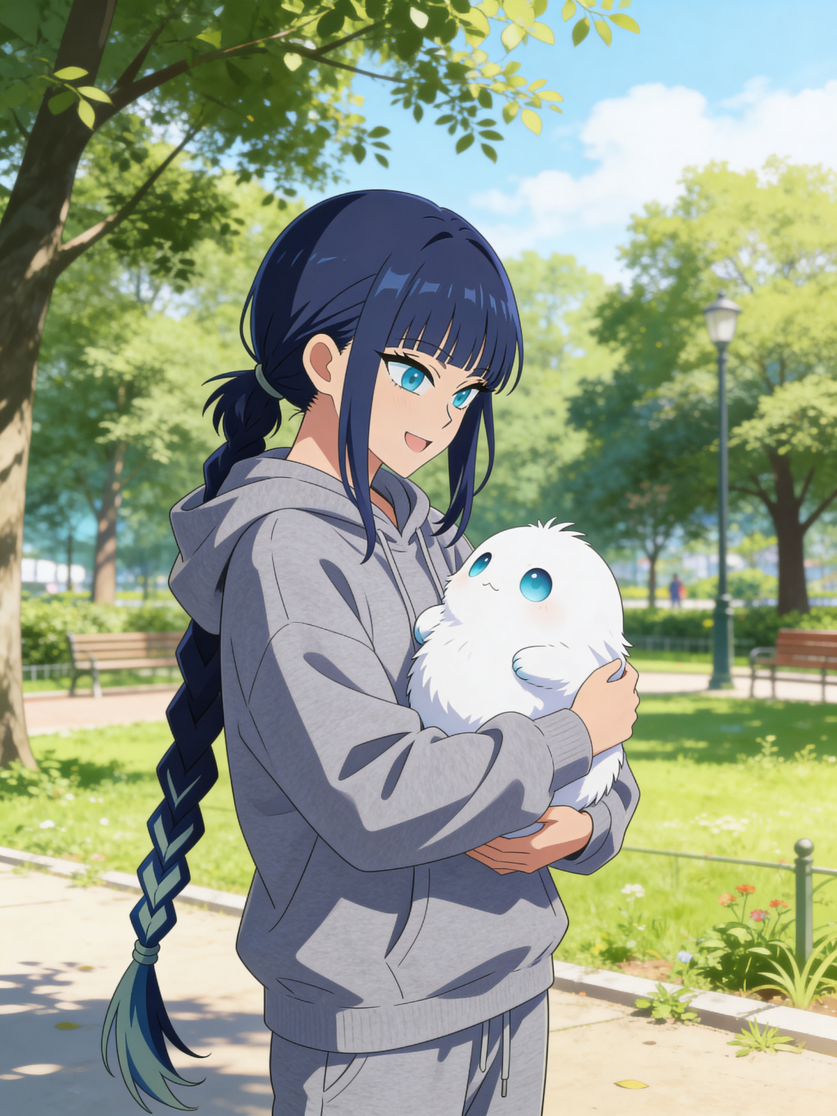 Asuka Runa with Lumi - Blue Braid Chronicle